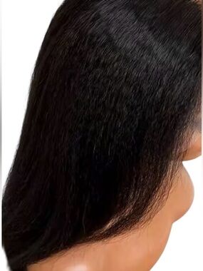 Natural Black Straight Texture Wig - Lightweight Everyday Wear